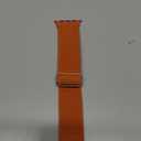OXWALLEN XL Stretch Solo Loop Band Compatible with Apple Watch Series 10/9/8/7/6/5/4 SE Ultra 2/1 49mm 46mm 45mm 44mm, Adjustable Stretchy Elastic Nylon Sport Strap for iWatch Women Men, Orange