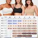 ProKloud Strapless Push Up Bras for Women Wireless Bandeau Bra Non-Slip Silicone Tube Top Padded Convertible Bralette, Size L