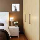 2 x daktenn Bunny Wall Art Lovely Rabbit Posters for Baby Room Easter Artwork Nursery Wall Decor Easter Wall Art Rabbit Pictures Wall Decor Bunny Pictures for Bathroom Bedroom 14x14 Inches