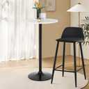 FDW | Bar Table | 40 Inch | White | Fixed Height Round Table, round, 23.6-inch diameter x 40-inch height