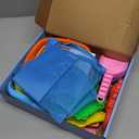 Dreamon Beach Toys for Kids 3-10, Collapsible Sand Castle Toys for Beach Include 3 Pack Foldable Buckets, Shovels Molds and Storage Mesh Bag, Sandbox Travel Toy for Toddlers Kids, Medium, Small