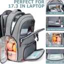 Lunch Backpack, Insulated Cooler Lunch Bag Backpack, Large Travel 17.3 Laptop Back Pack Sturdy Computer College School Bookbag for Women Men for Men Women Work Hiking Picnic