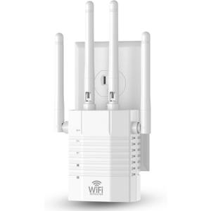 WiFi Extender Signal Booster,WiFi Extender Supports 105 Devices, 1.2Gbps Home Signal Booster,Dual Band 5GHz/2.4GHz, WiFi Booster Up to 12880 Sq.ft, EasyMesh Compatible, One Ethernet Port