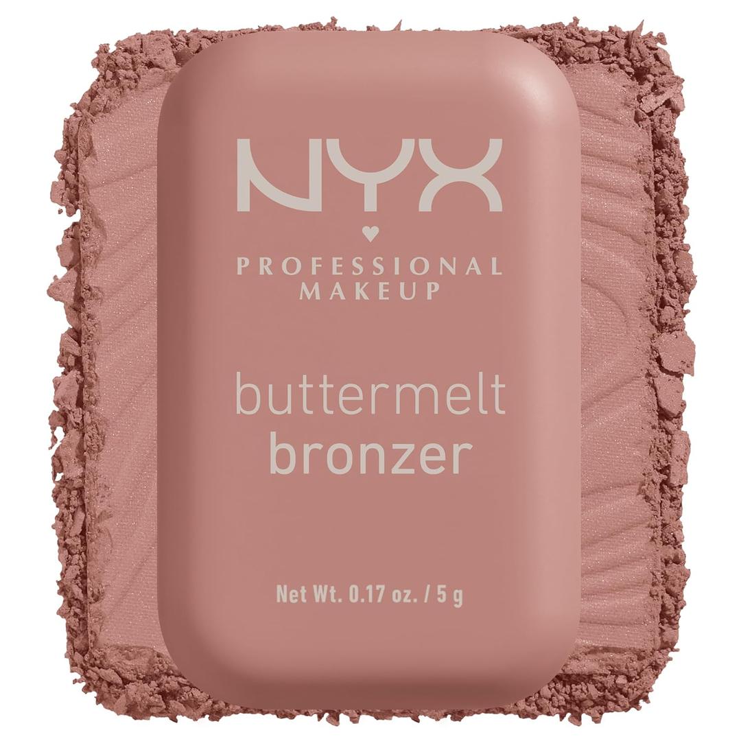NYX PROFESSIONAL MAKEUP Matte Buttermelt Bronzer, Longwear Face Makeup with Up to 12 Hours of Wear, Vegan Formula - Butta Cup (Light Neutral) (0.17 Ounce (Pack of 1))