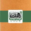 Freshware Wood Cutting Board for Kitchen, Dishwasher Safe, Large, 15" x 11.25", Natural