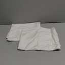 DEZENE Lumbar Pillow Covers 12x20 Ivory White (No Inserts) : Pack of 2 Cozy Soft Velvet Rectangular Modern Luxury Decorative Throw Pillow Cases for Sofa Couch Living Room Bed Home Decor