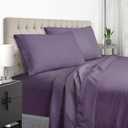 EaseHome Purple King Size Bed Sheet Set - Deep Pocket to 18 inches Mattress 4 Piece - Premium Bedding Sheets & Pillowcases Collection - Extra Soft