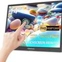 Akntzcs Portable Monitor - 14" FHD 1920x1200P USBC Portable Touchscreen IPS Display, USB Type-C HDMI HDR External Monitor for Laptop/PC/Mac/Phone/Xbox, Built-in Kickstand & Speakers