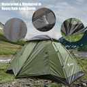 Backpacking Tent for Camping 5 Person Hiking Ultralight Tent for Waterproof Windproof Outdoor Two Doors Tents Easy Quick Setup Lightweight Instant Tents