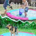 Kids Dog Splash Pad Sprinkler - Jasonwell Non Slip Dog Sprinkler Pad Splash Pool Puppy Dogs Pool Summer Outdoor Water Toys Backyard Durable Splash Pad for Toddlers Kids Small Medium Large Dogs Pet