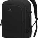 Hynes Eagle Travel Backpack for Women Puffer Flight Approved Carry On Backpack 16 inch Laptop Personal Item Weekender Bag 30L Black