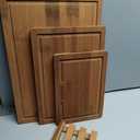 Bamboo Cutting Board Set of 3 – Wooden Chopping Boards with Juice Groove – Large, Medium & Small Kitchen Cutting Boards for Meat, Vegetables & Charcuterie