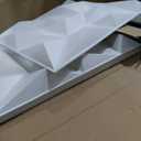 Art3d 20 Pack Decorative 3D Wall Panels for Interior Wall Decor Living Room, 11.8"x11.8" Cover 19 Sq.Feet White PVC Panels for Bedroom TV Background Gaming Room Decor