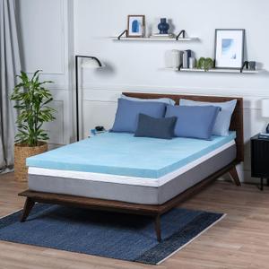 Sure2Sleep Cal King Size, 2-Inch, Gel Swirl Memory Foam Mattress Topper Made in USA
