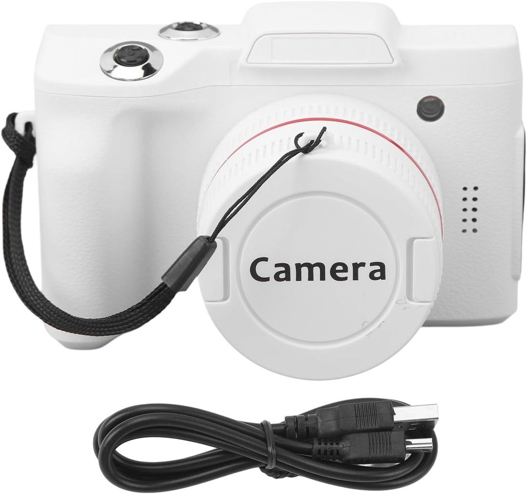 Digital Camera HD, Entry Level Video Vlogging with Flip Screen 16Mp for Beginners 16X Zoom Autofocus Portable Travel Stabilization Lightweight YouTube Teens Adults 3in