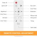 Multifunctional Ceiling Fan with Light & Remote Control, E26 Socket, Dimmable LED Bulb, Silent Operation, Ideal for Bedroom, Kitchen, Garage, Bathroom - White