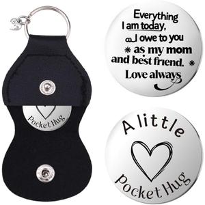 Mothers Birthday Gifts for Mom I Love You Keychain Gifts Mother Mom Christmas Mothers Day Gift for Mama Mommy Pocket Hug Token Keychains Mum Mommy Thank You Gift from Daughter Son