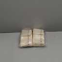 Kenning 50 Pcs Jewelry Pouch 3.74 x 3.74 Inch Small Jewelry Packaging Gift Bag Cotton with Zipper for Women Bracelet Necklace Travel Business Trip