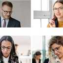 Przene 3 Pack Blue Light Blocking Glasses Women/Men,Retro Round Computer Glasses Anti Eye Strain/UV/Glare, Gaming Glasses. (Black/Crystal/Amber)