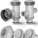 above Ground Pool Parts, Pools Replacement Parts for Plunger Valve, Inlet and Outlet Ports Replacement Part Kit, Pool Accessories and Parts