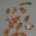 ZORLYS 12PCS Gingerbread Man Ornaments for Christmas Tree, Gingerbread Figurines Ornaments, Christmas Tree Hanging Decorations, Cute Christmas Decorations for Home, Lovely Gift for Holiday, 2X3 in