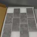 COLAMO 10 Sheets Dark Gray Peel and Stick Backsplash, Large Subway Tile Faux Stone Marble Tile for Kitchen Backsplash,RV, Self Stick On Accent Wall Tile,12x12 Adhesive Mosaic Tiles for Bathroom Wall