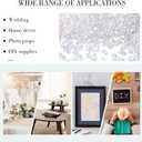 DomeStar 4200PCS Clear Fake Ice, Iridescent Acrylic Fake Diamonds, Vase Fillers, Crushed Ice Rocks Plastic Gems for Centerpiece Fish Tank Table Scatter Photography Props Display Decoration