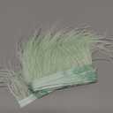 Mint Green 2Yard Ostrich Feather Fringe Trim 4-6inch in Width for DIY Costume Sewing Craft Decor Dress Accessories Party Supplies Festival Outfits