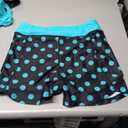 HUSKARY 3 Piece Tankini Swimsuits for Women Swim Tank Top with Bra and High Waist Boy Shorts with Pockets (Medium, Lake Green Polka Dots)