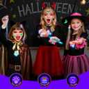 100Pcs Halloween Party Favors for Kids-Halloween Glow in the Dark Party Supplies,Halloween Light Up Necklace Flash Rings,Non-Candy Trick or Treat Goodie Bag Fillers,Classroom Favors Gifts