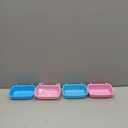 Pawfly 4 Pcs Cage Cups Hanging Plastic Bird Cage Feeders with Hooks 10 oz Rabbit Feeders for Cages Rabbit Food Bowls Waterers Bunny Cage Feeding Dishes for Small Pets Parrots Hamsters Guinea Pigs