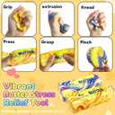 Butter Squishy, 2026 Newest Slow Rising Soft Squeeze Toy ,Realistic Butter Stick with Rainbow Wave, Non-Stick TPR for Office Desk Decor, Party Gift, Anxiety Stress Relief for Adults Kids (2PCSA#)