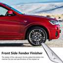 Front Side Fender Trim Chrome Finisher side marker Emblem Moulding fits BMW X3 X4 F25 F26 Replaces# 51117338569 51117338570