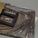 Wooden Step Stool for Toddlers Kids and Adults, Heavy Duty Stepping Stools with 300 LB Load Capacity, Foot Step Stool for Bed, Bedroom, Living Room, Bathroom, Kitchen- Rustic Brown & Black