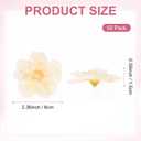 Artificial Flower Heads (2 Inch, Champagne) 50 PCS - Delphinium Silk Fake Flowers & Faux Floral Bulk, Apply to DIY Crafts/Wedding/Party/Decor/Home