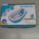 Inflatable Bathing Tub for Toddler,Non Slip Safety Thick Cushion Central Seat,Portable Travel Seat Baths Baby Swimming Pool for 0-5 Year(Blue)