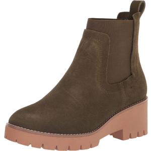 Blondo Womens Dyme Waterproof Ankle Boot (8, Olive Suede)