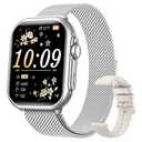 1.83" HD Smart Watch, 30 Days Battery Life, Sleep/Heart Rate/SpO2/Blood Pressure Monitor, Calls/Messages/Notifications, 5ATM 110+ Sports Modes Fitness Tracker Watch, for Women & Men/ Android & iPhone