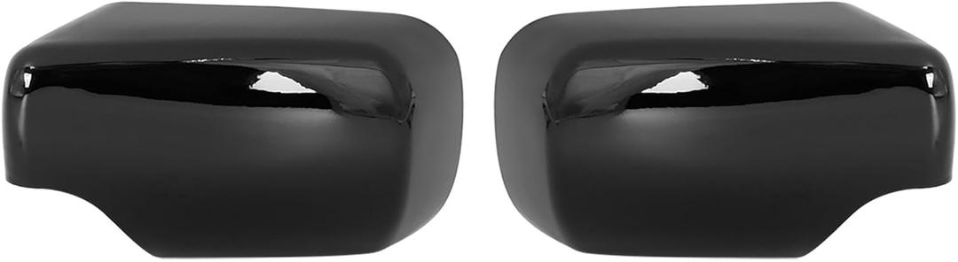 X AUTOHAUX 2pcs Rearview Mirror Cover for BMW 3 Series E46 318i 320i 325i Car Mirror Covering Cap Exterior Parts Replacement Modification Glossy Black