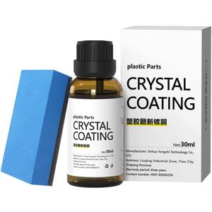 Plastic Repairer for Cars Resists Water, UV Rays, Dirt, Ceramic Coating, Not Dressing, Last Over 200 Washes, Highly Concentrated, 30ml (1pack)