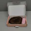 Rich Choices 100% Real Human Hair Topper with Bangs - Real Remy Hair Topper for Women Thinning on Top, 5.1x2.7 Inch Breathable Invisible Clip In Silk Base Hair Piece 8 Inch #4R Natural Brown