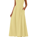 KIRUNDO Summer Dresses for Women 2025 Halter Maxi Wedding Guest Party Cocktail Semi Formal Elegant Classy Long Sundress, L