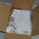 Innqoo White Side Table Lamp with USB Port and Outlet, Dimmable Nightstand Bedside Lamps with Linen Lampshade, Desk Lamp for Bedroom, Living Room, Guest Room, Home Office, LED Bulb Included