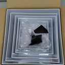 Redants 6 PCS Buffet Risers, Large Food Risers for Buffet Table, Food Display Risers for Party, White Acrylic Boxes Dessert Table Display Set, Risers Display Stands (Size 10" 9" 8" 7" 6" 5", White)