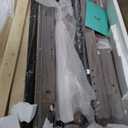 LINSY Farmhouse Bed Frame, Full Bedframe with Headboard and Footboard, Wooden Bed Frame with Solid Wood Slats, Rustic Grey Platform Bed Frames Full Size, No Box Spring Needed