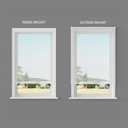 Lumino 1" Light Filtering Vinyl Mini Blinds, 24" W x 64" L White