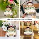 3 x Wedding Gifts 2025, First Christmas Married Ornament, Mr and Mrs Gifts As Engagement Gift for Newlyweds, Wooden Ornaments for Christmas Tree Decorations, Just Married Gift for Couple