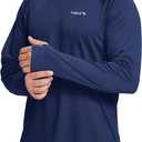 baleaf Mens Fishing Sun Shirts Long Sleeve Rash Guard Hoodies | Artic Cooling SPF UV Shirts for Swimming UPF 50 Qucik Dry Hoodie for Hiking Lightweight & Breathable with Thumb Holes & Hood XXL