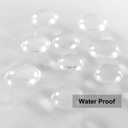 Barossa Design Shower Curtain Liner with 6 Magnets - Heavy Duty PEVA Plastic Shower Curtain for Bathroom, Waterproof Vinyl & See Through Bath Liner, Metal Grommets - Clear, 72x72