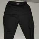 DIBAOLONG Womens High Waist Yoga Pants Cutout Ripped Tummy Control Workout Running Yoga Skinny Leggings (X-Small, Black)